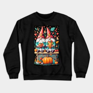 Thanksgiving Nurse Gnomes Fall Scrub Top Autumn RN Women Crewneck Sweatshirt